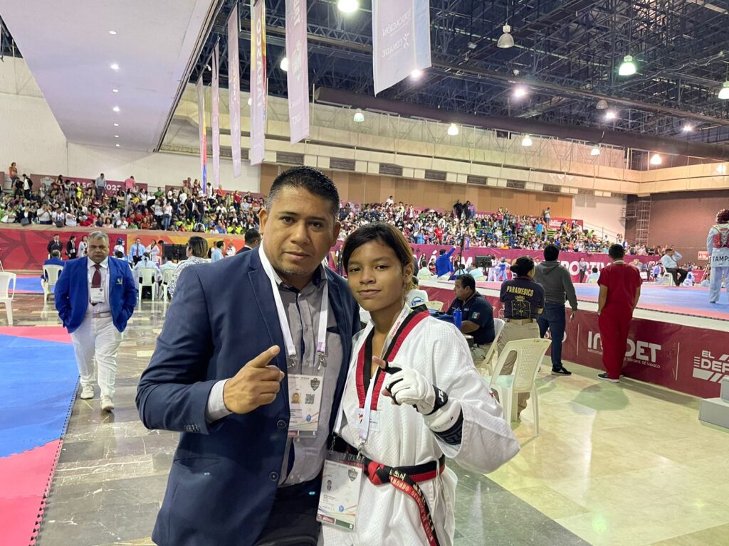 En los Juegos Nacionales CONADE 2023… Niña de 11 años logra medalla de bronce para Guerrero en combate de taekwondo