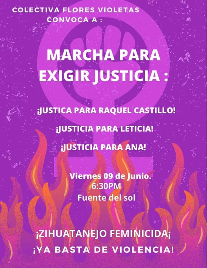 Este viernes… Marcharán en Zihuatanejo para exigir justicia para Brisa, otra joven asesinada