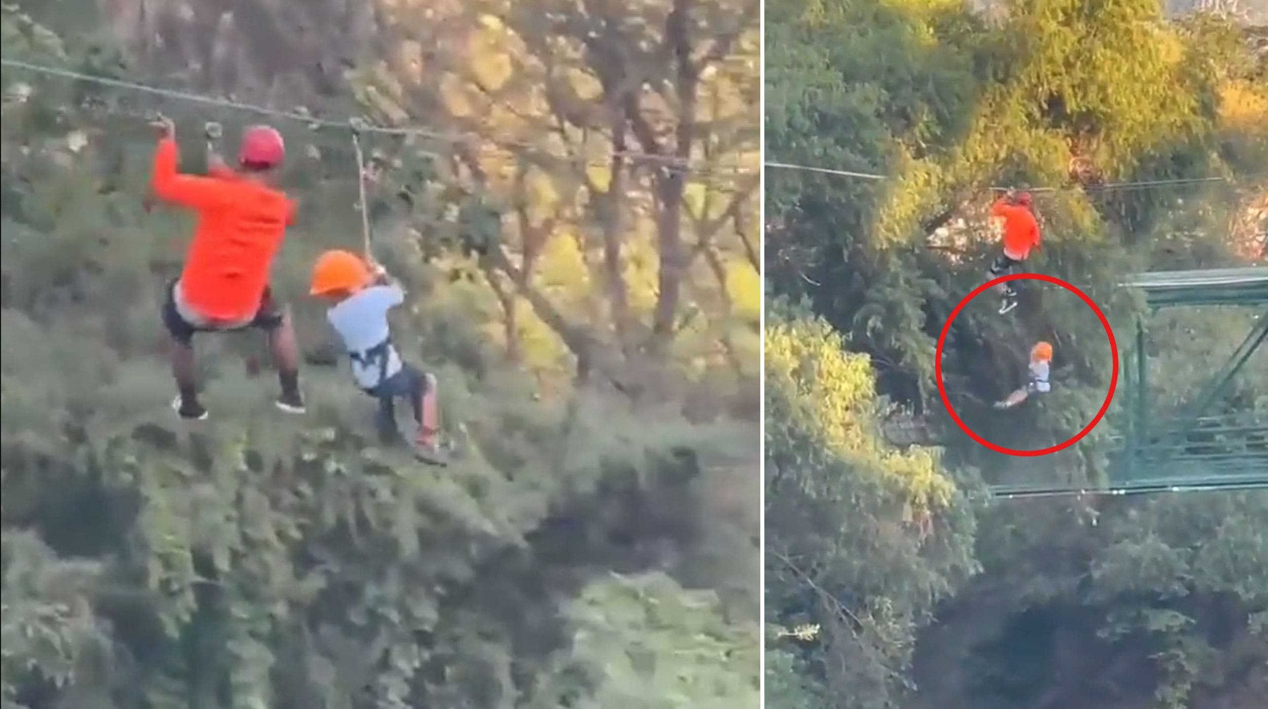 Niño cae de tirolesa de 12 metros de altura en un parque en Monterrey