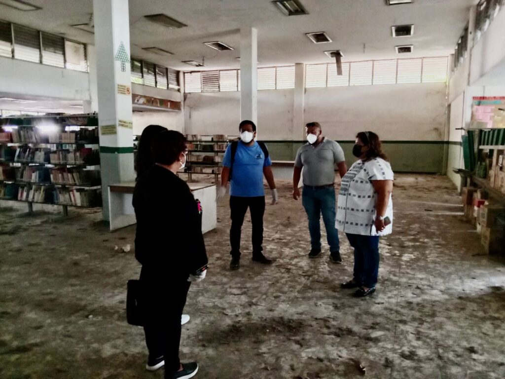 Anuncia la titular de la Secretaría de Cultura rehabilitación de  la biblioteca 356 de Iguala