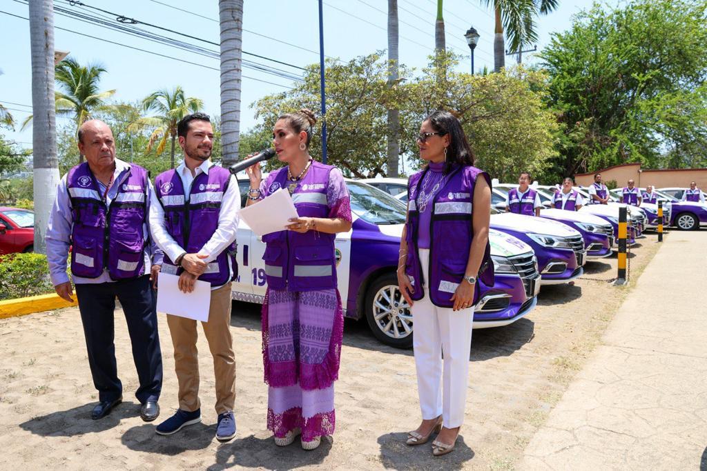 Anuncia Evelyn Salgado colocación de cédulas de identificación con código QR para unidades de transporte violeta