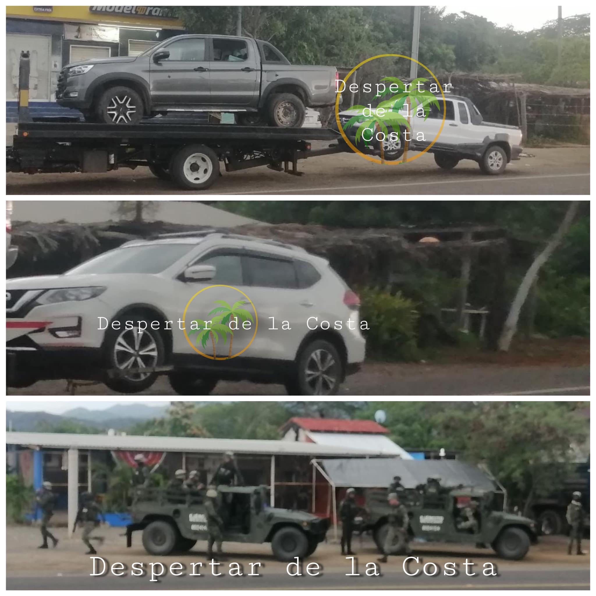 Aseguran camionetas con reporte de robo en La Unión