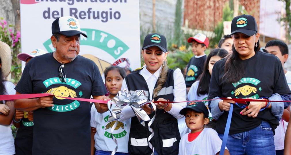 Apertura gobernadora Evelyn y Félix Salgado refugio de “perritos felices” en Chilpancingo