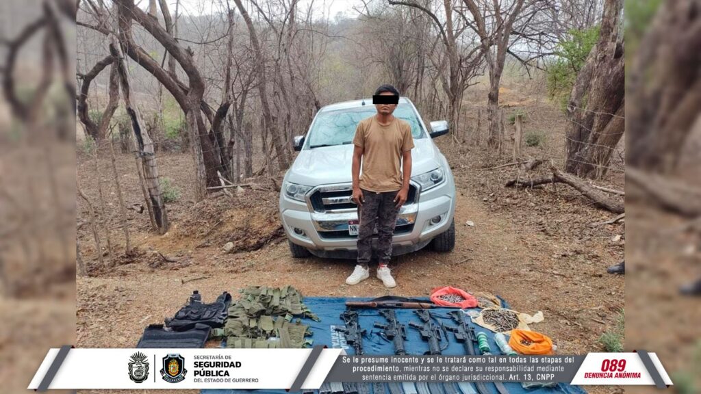 Detiene la policía estatal y sedena a una persona en la Unión
