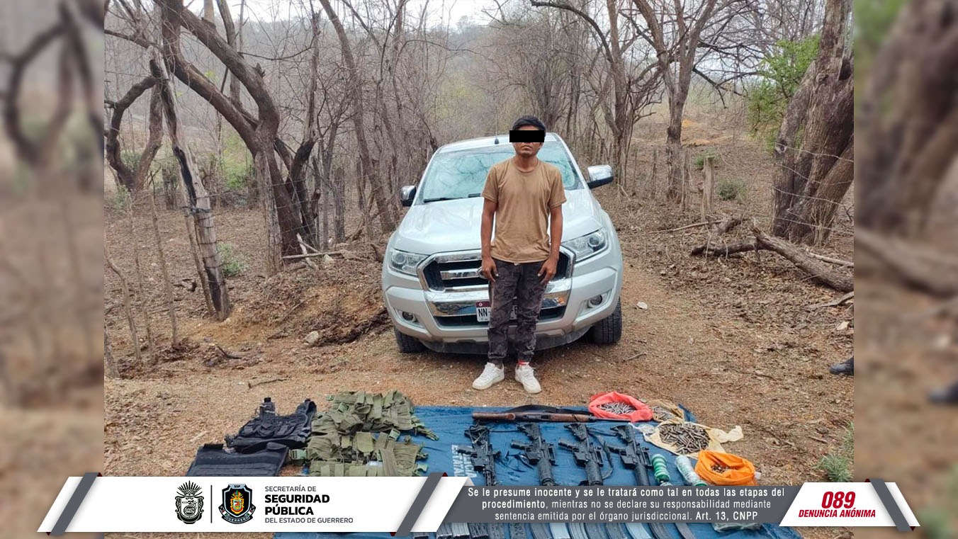 Detiene la policía estatal y sedena a una persona en la Unión