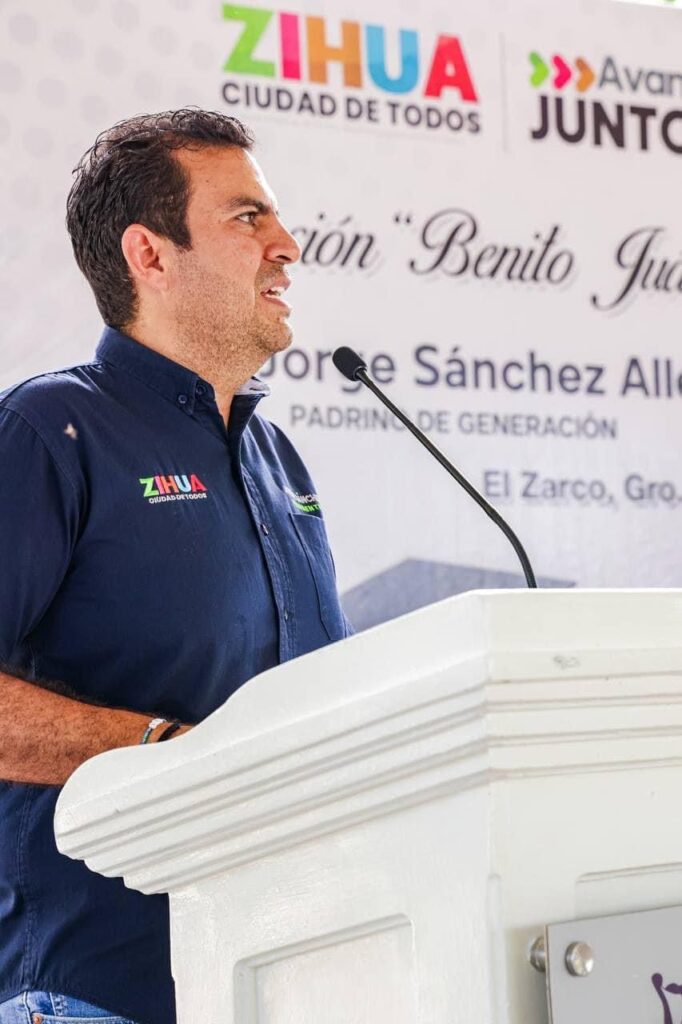 Presidente Jorge Sánchez anuncia la construcción de dos aulas en primaria de El Zarco