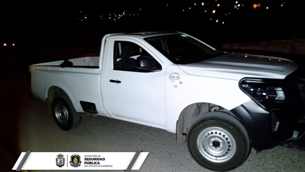 Recupera la policía estatal un vehículo en el municipio de chilpancingo