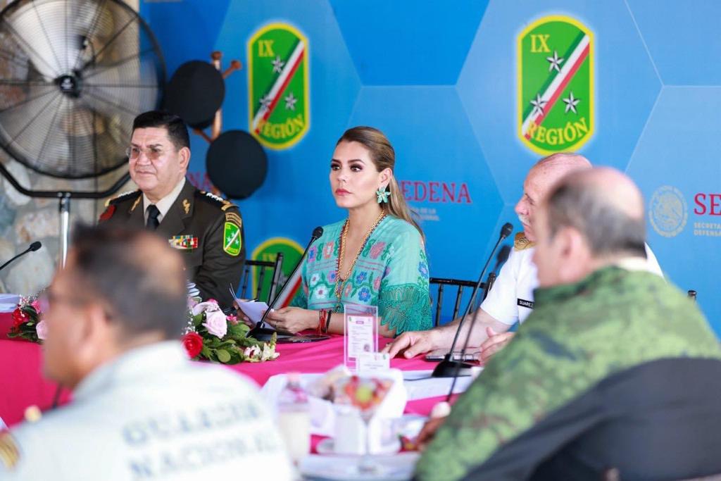 Evelyn Salgado alista operativo de seguridad verano 2023 en Guerrero