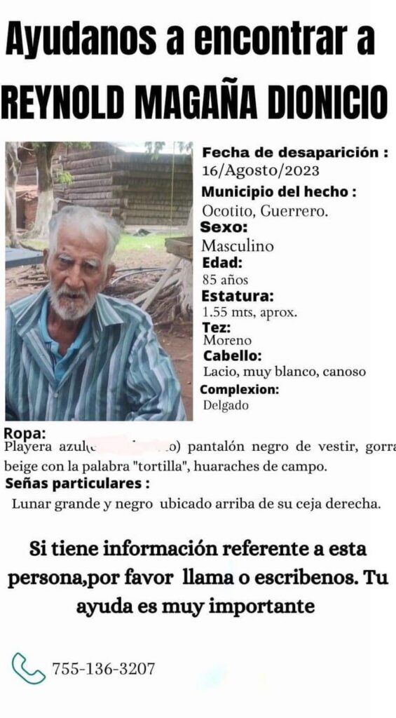 Sigue extraviado un hombre en Atoyac