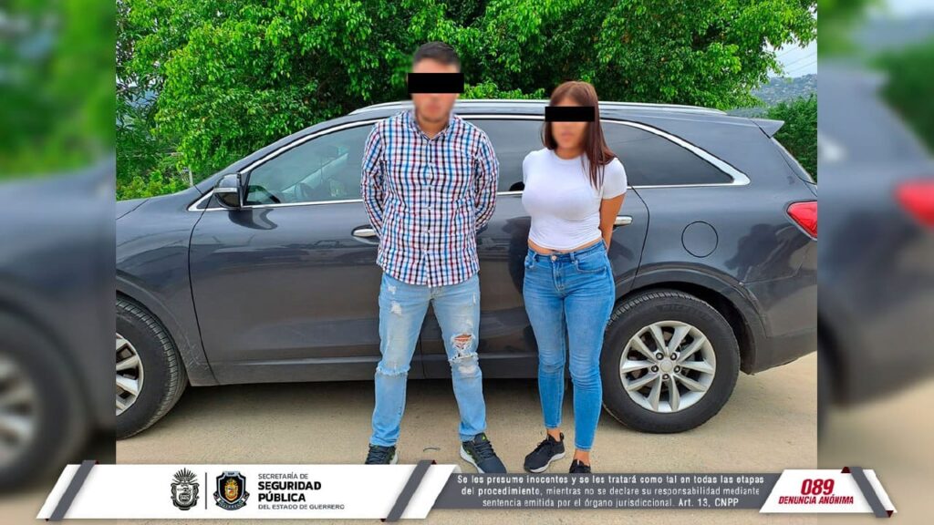 Detiene la policía estatal y SEMAR a dos personas en el municipio de Acapulco