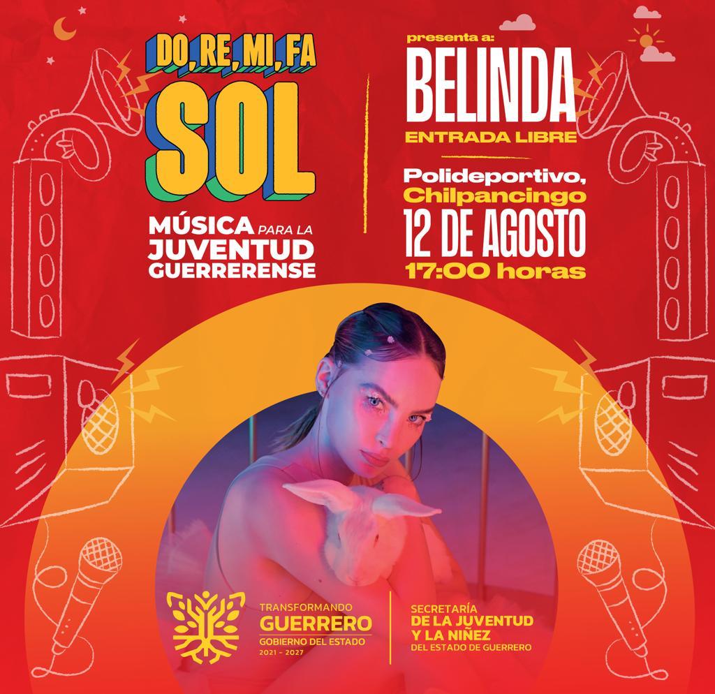 Chilpancingo… Confirman que este sábado se presenta la cantante Belinda en el Polideportivo