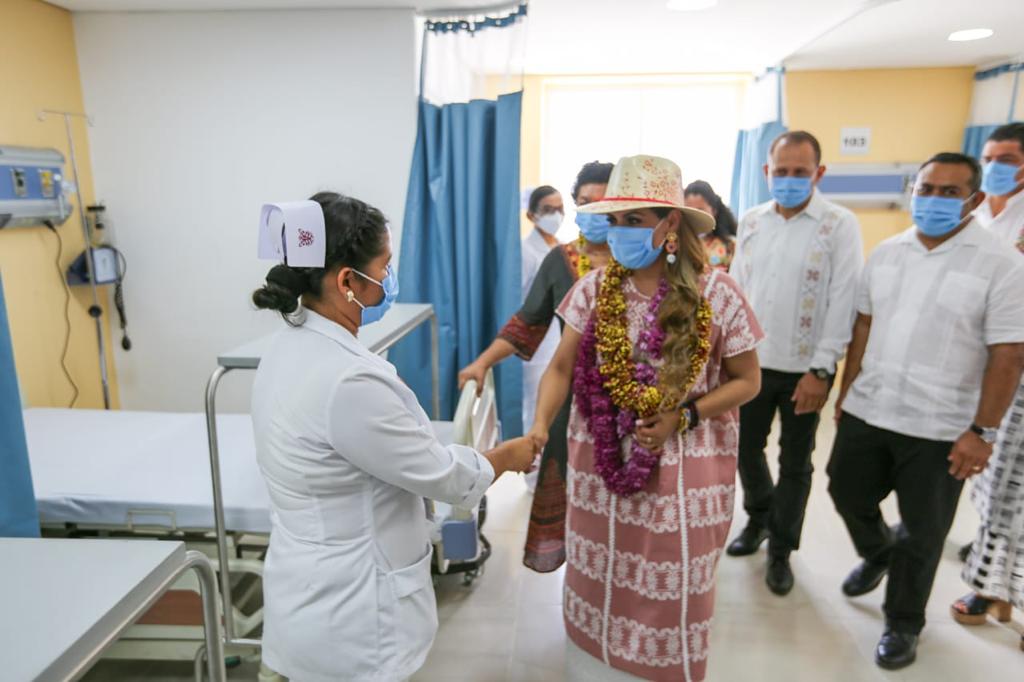 Inaugura Evelyn Salgado Pineda el centro de salud con servicios ampliados de Marquelia