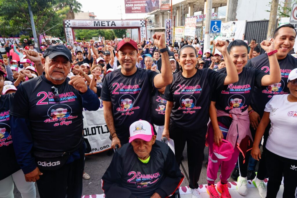 Realizan DIF Guerrero, ISSSPEG e IGATIPAM, segunda caminata del adulto mayor en Chilpancingo