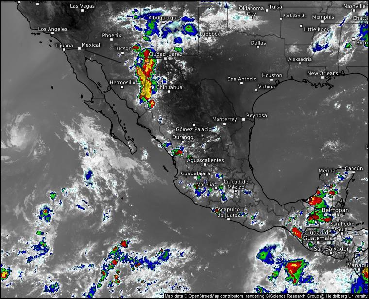 Se prevén lluvias y tormentas locales aisladas para durante los próximos días: sgirpcgro