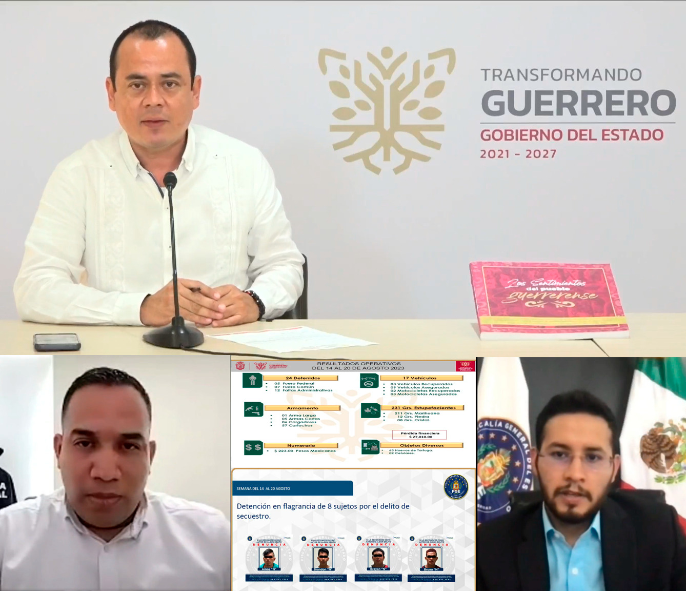Desmantelan en guerrero célula criminal dedicada al secuestro en Acapulco