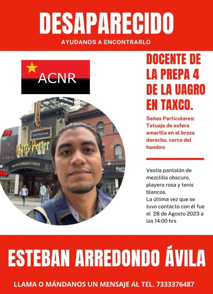 En Taxco de Alarcón… Denuncian la desaparición de un profesor de la Prepa 4 de la UAGro
