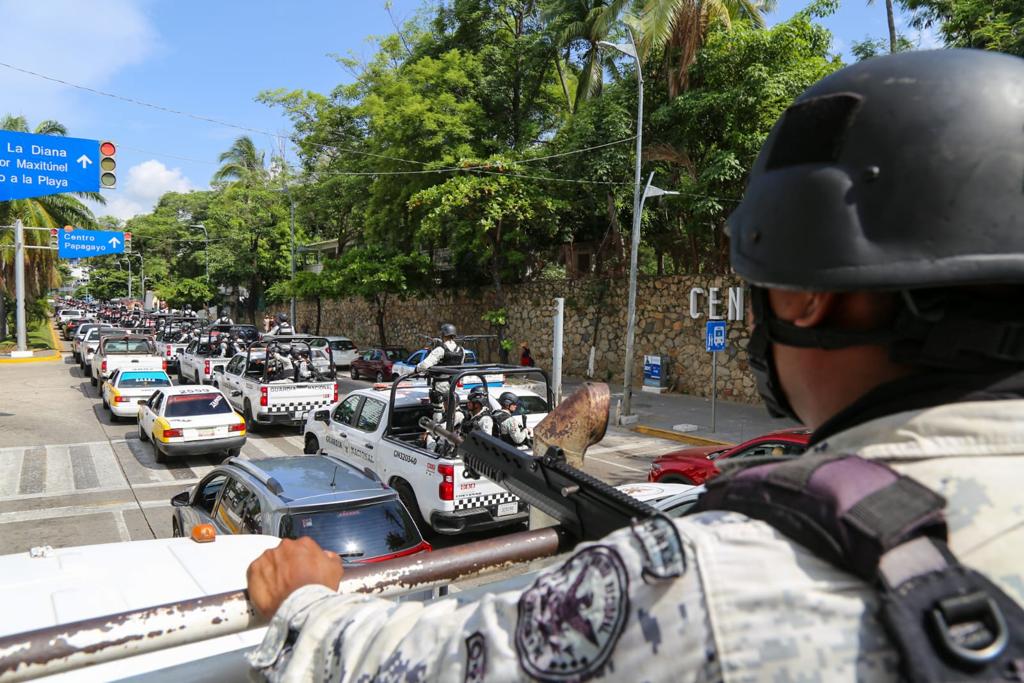 Arriban a Guerrero 500 elementos de la Guardia Nacional como parte de la estrategia para brindar mayor seguridad a la población