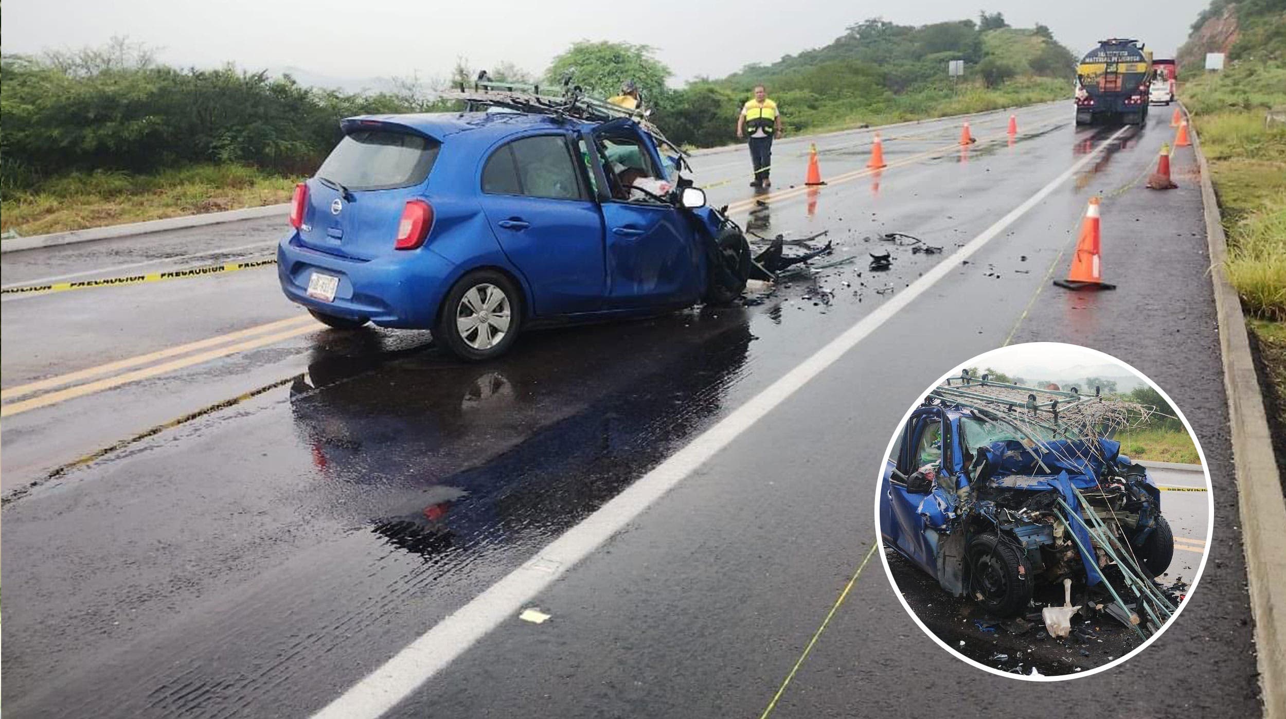 Pareja pierde la vida en la Autopista Siglo XXI