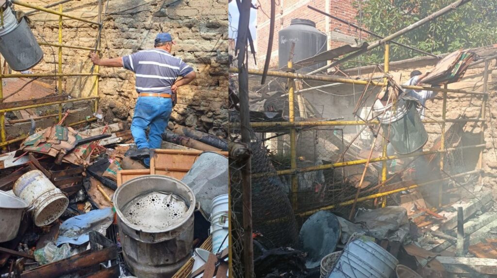 Explota vivienda que almacenaba pirotecnia en Tlayacapan, Morelos; no hubo lesionados