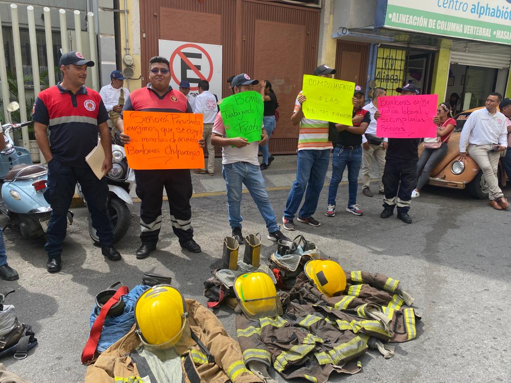 En Chilpancingo… Suspenden labores en el Cuerpo de Bomberos; incumplida, le dicen a la alcaldesa Norma Otilia