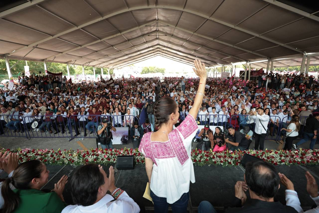 ”Esta es una revolución pacífica que va caminando y no se puede parar”: Claudia Sheinbaum
