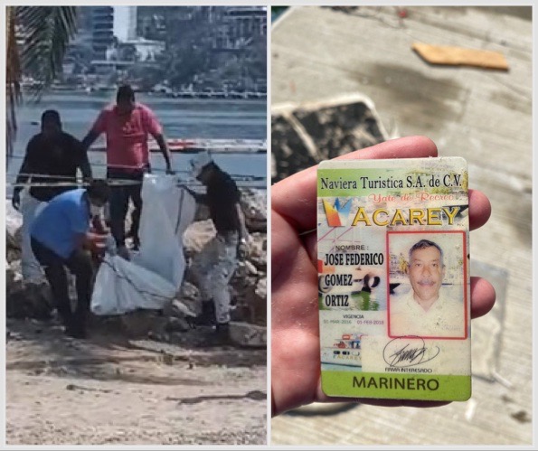 A 22 días del impacto del huracán Otis en Acapulco… Hallan cuerpo con identificación de un marinero del yate Acarey