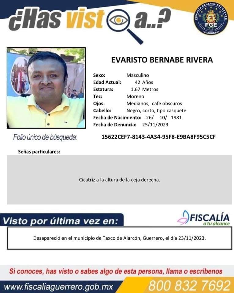 Identifican como Evaristo Bernabé a un taxista ejecutado a balazos en Iguala