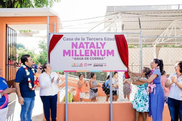 Presidente Jorge Sánchez y Liz Tapia inauguran CDC y Casa de la Tercera Edad “Nataly Millenium” en Agua de Correa