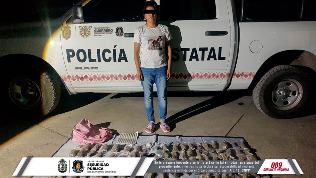 Detiene la policía estatal a una persona en el municipio de Chilpancingo