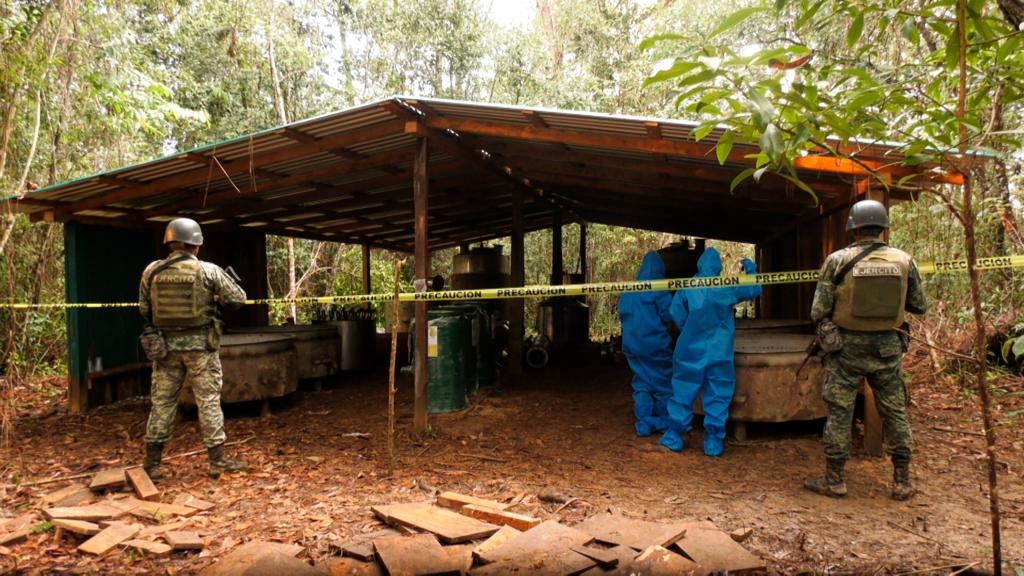 En Guerrero… Hallan laboratorio para procesar drogas sintéticas, en Atoyac