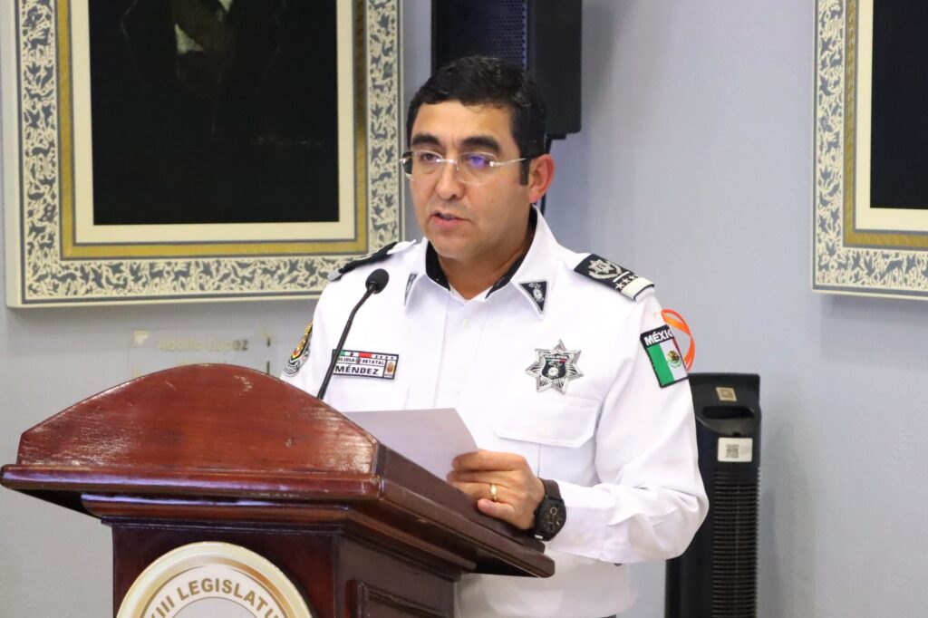 Comparece secretario de seguridad pública ante el congreso, por la glosa del segundo informe de gobierno