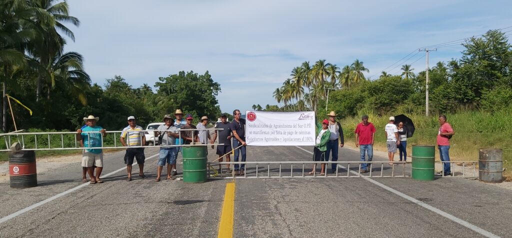 Trabajadores de Agroindustrias del Sur en San Jerónimo tomarán la carretera federal Acapulco-Zihuatanejo