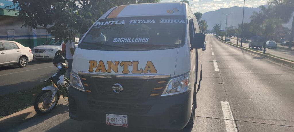 Motociclista resultó con lesiones en choque