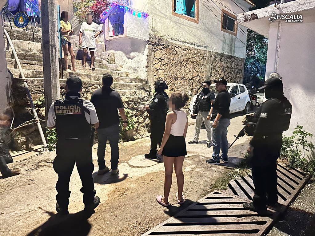 FGE Guerrero realiza Operativos de Búsqueda de una mujer con reporte de desaparición en Acapulco.