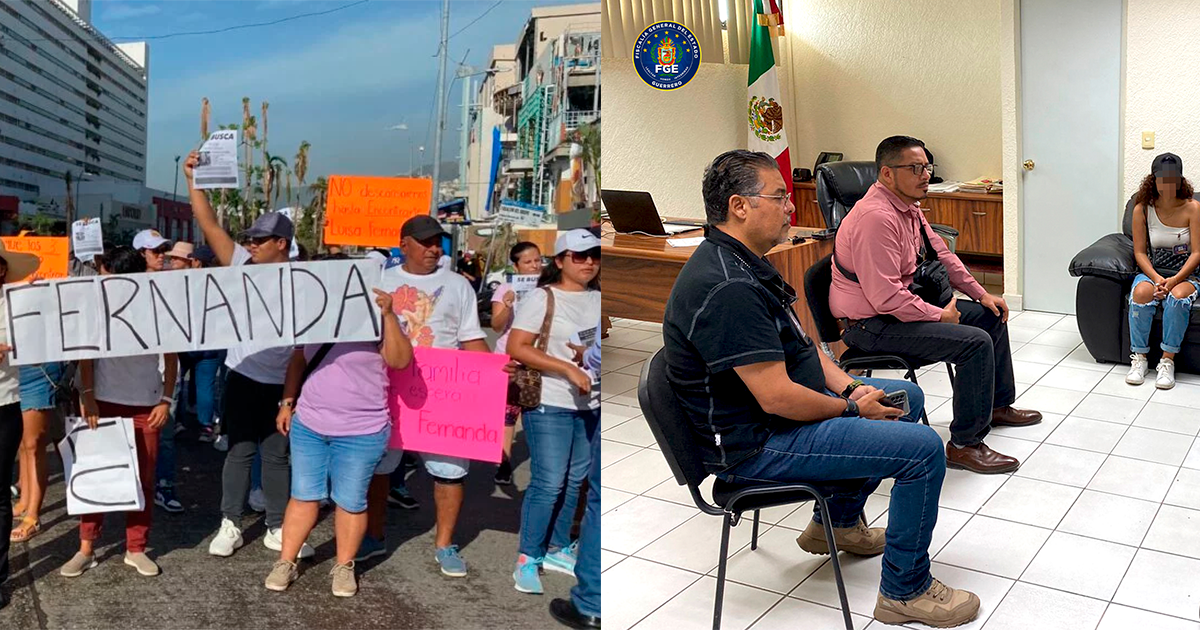 Familiares de Joven desaparecida bloquean la costera en Acapulco, exigen respuestas