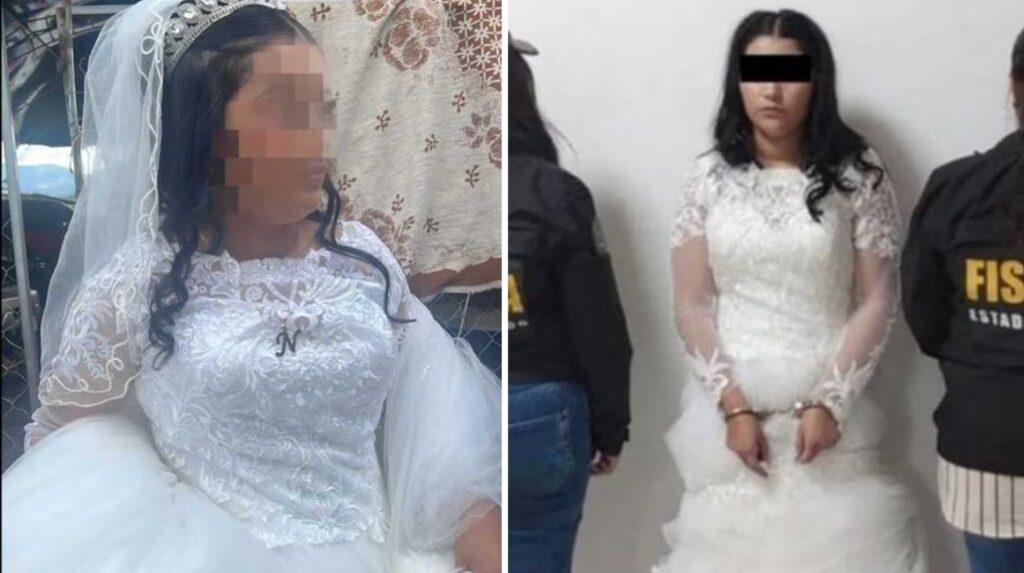 Detienen a extorsionadora vestida de novia y horas antes de su boda