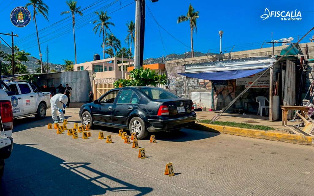 FGE inicia carpeta de investigación por agresión a personas por arma de fuego en Acapulco de Juárez