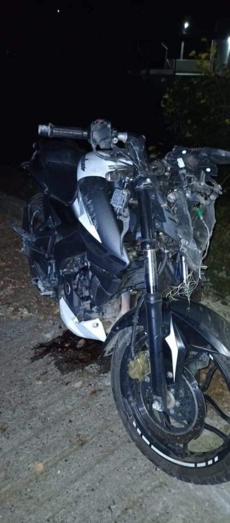 Fallece por accidente un joven motociclista en Tierra Colorada