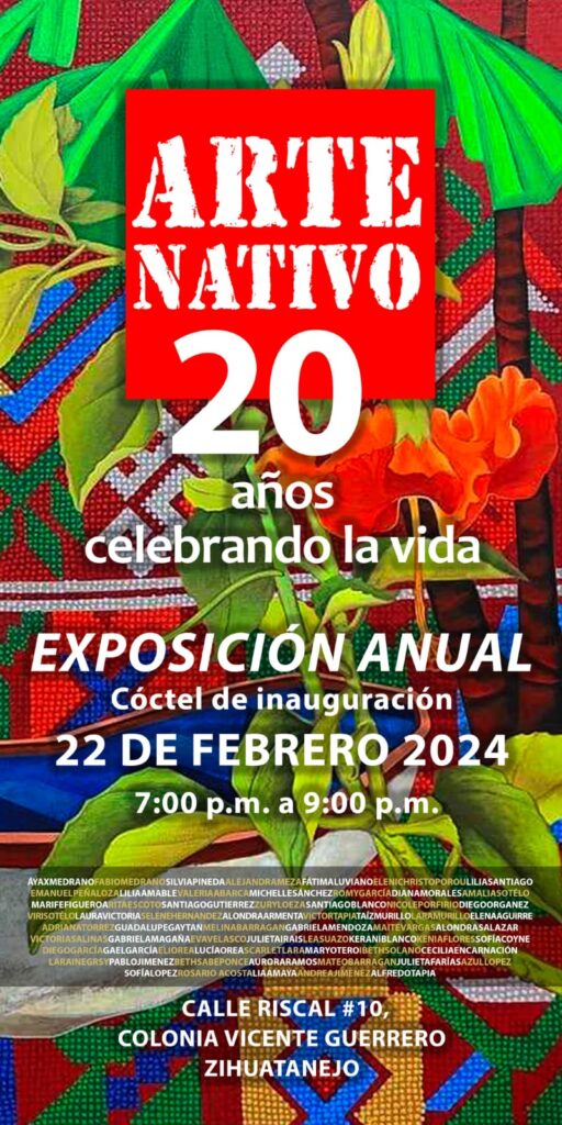 Arte Nativo celebra 20 años con exposición plástica en Zihuatanejo