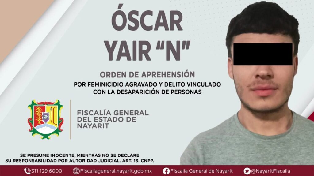 Detienen a feminicida en Jalisco, tras huir de Nayarit