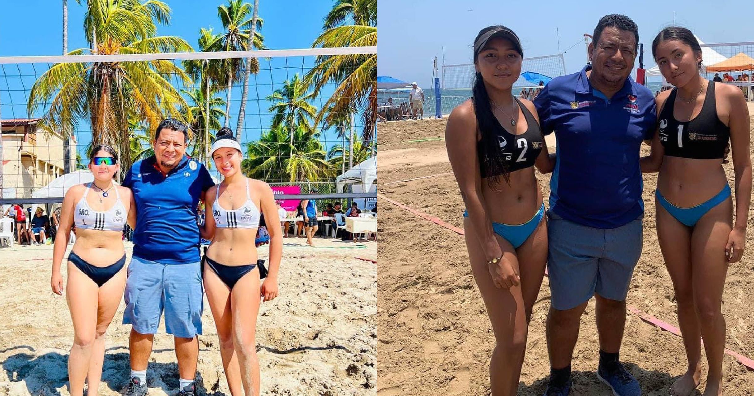 Seis parejas de Guerrero rumbo a los Juegos Nacionales CONADE 2024 en voleibol de playa