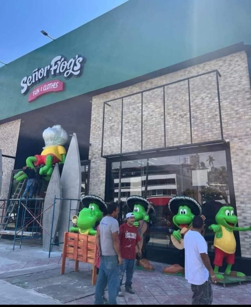 Las ranas de Señor Frogs vuelven a la Costera de Acapulco tras ser robadas después de Otris