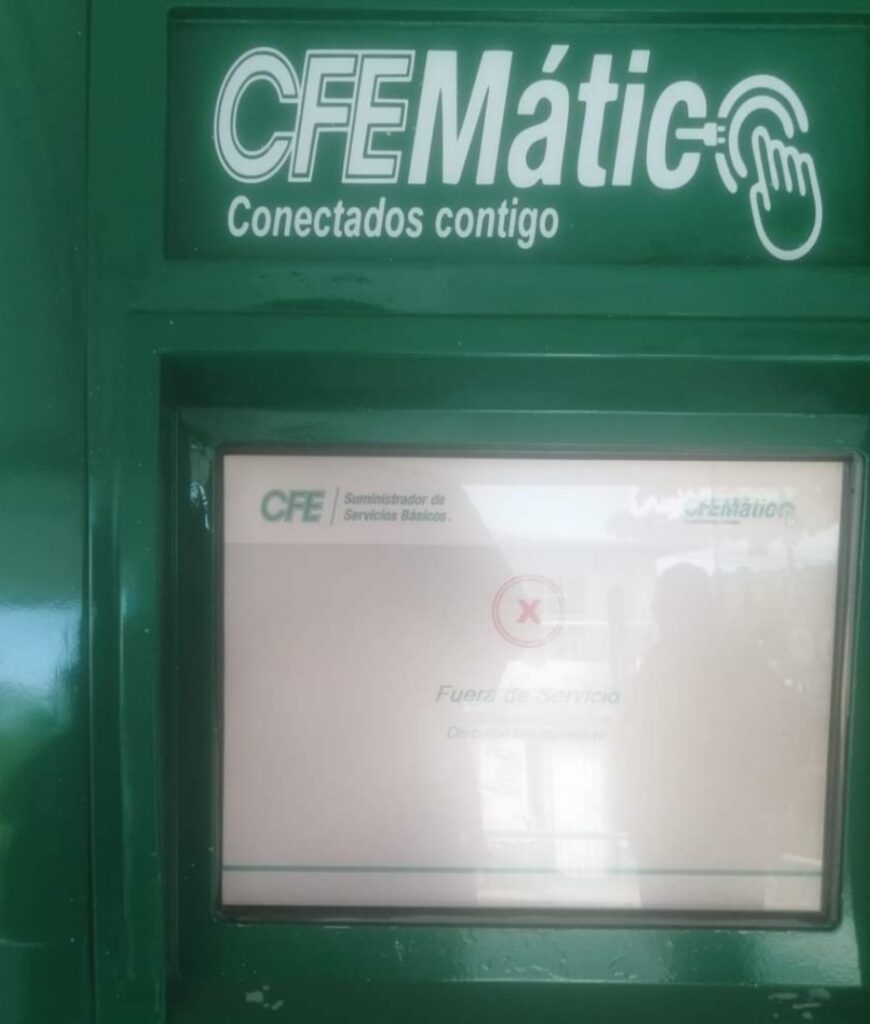Sin funcionar, cajeros de CFE en Atoyac