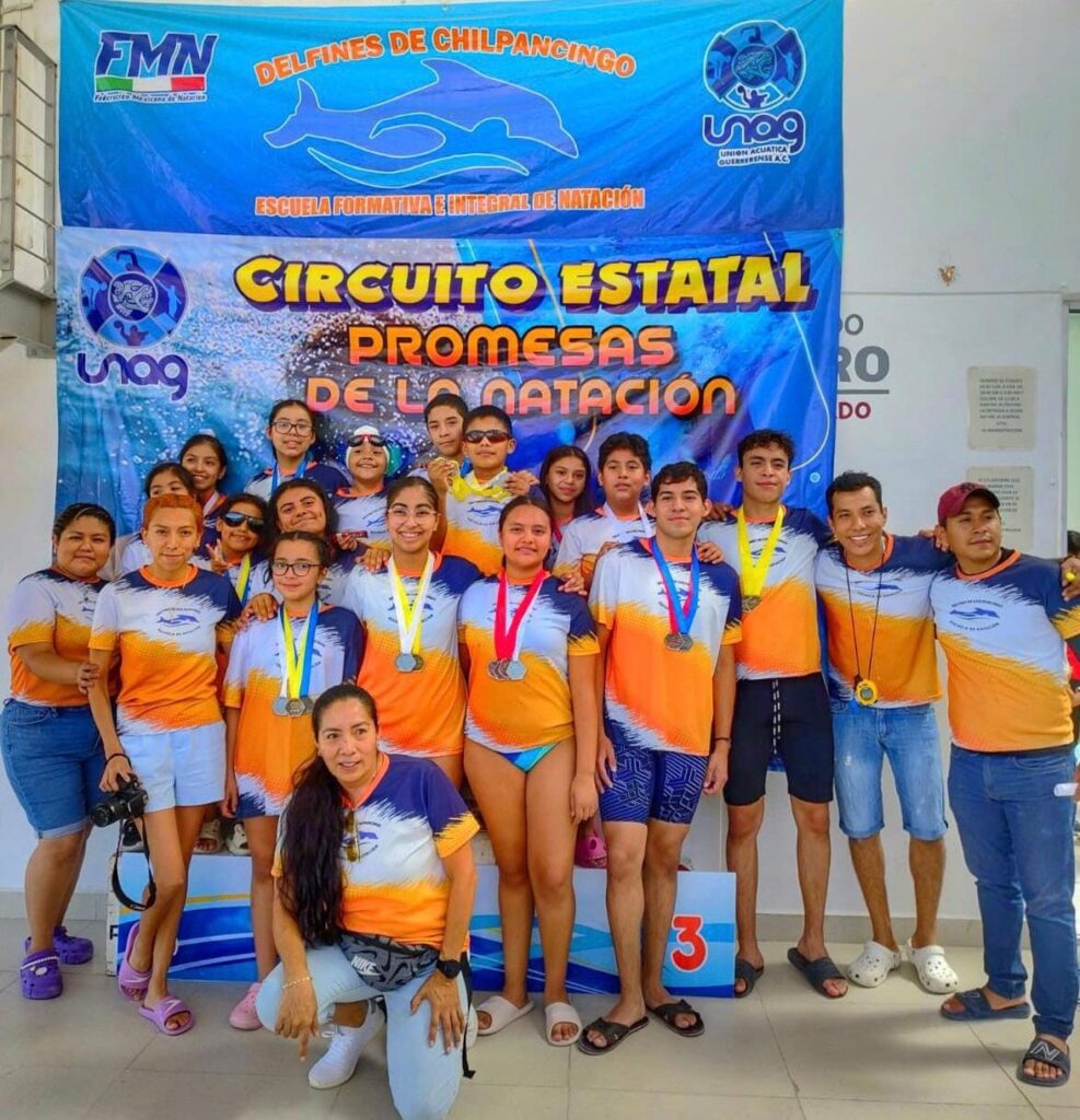 Delfines Chilpancingo, sede y campeón del torneo estatal de natación