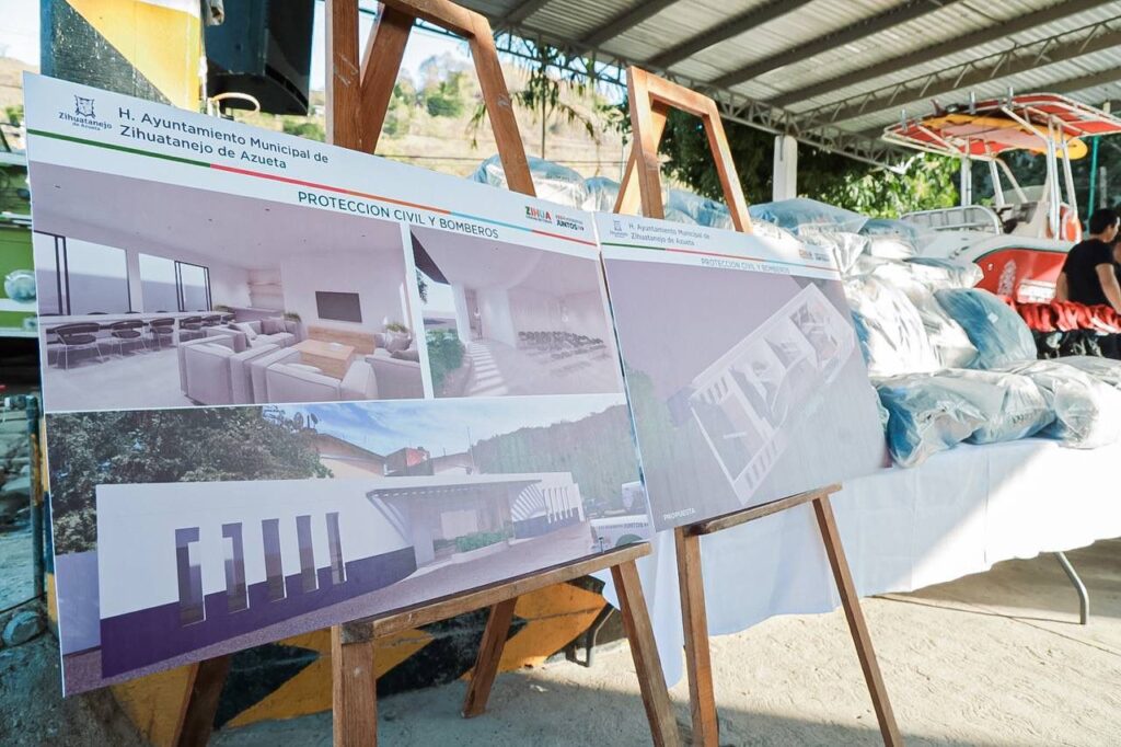 Mejoras significativas para las instalaciones de la estación de Protección Civil y Bomberos de Zihuatanejo