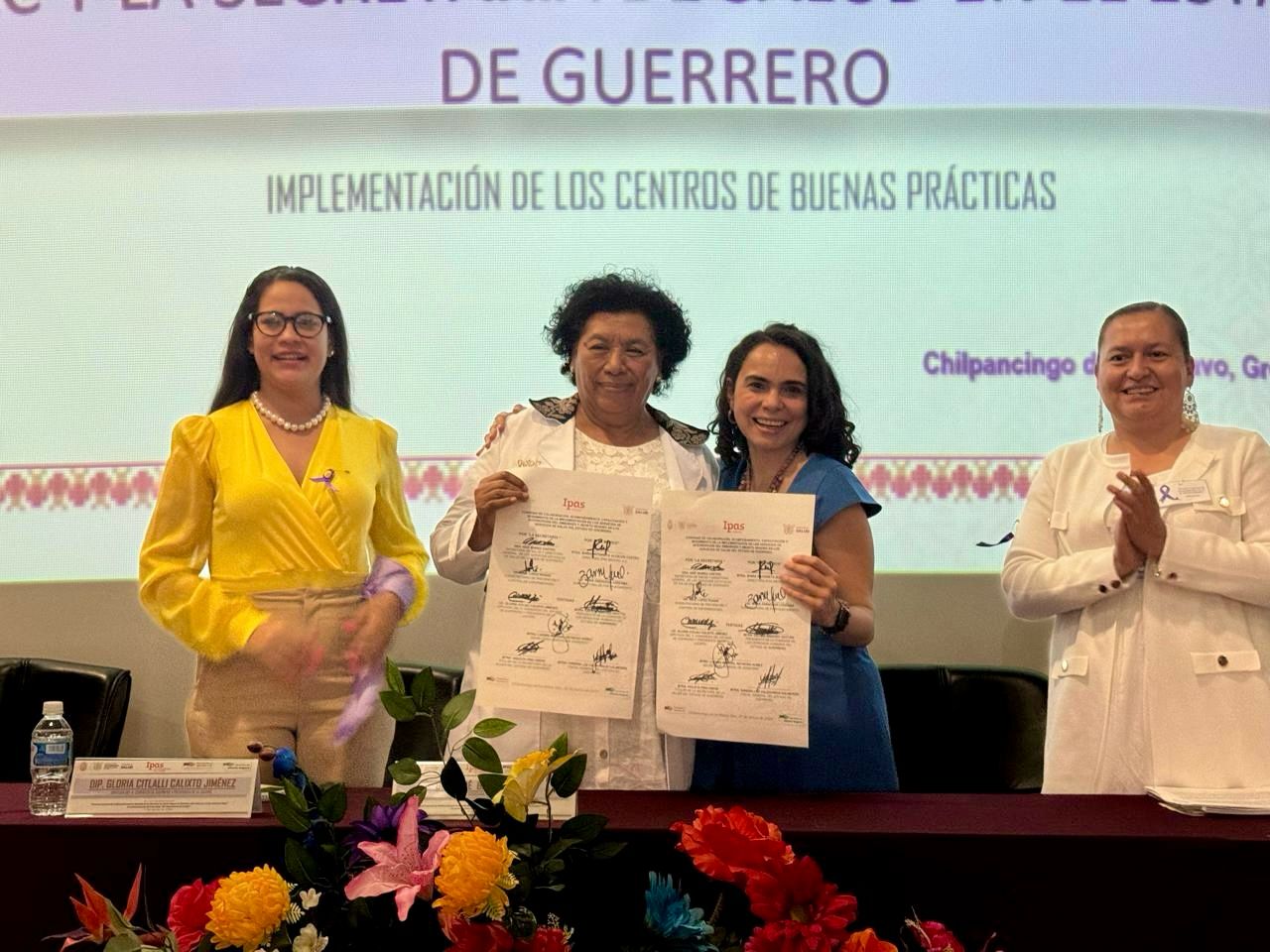 Firman SSG, IPAS y LAC convenio de colaboración para la atención de los servicios de aborto seguro en Guerrero