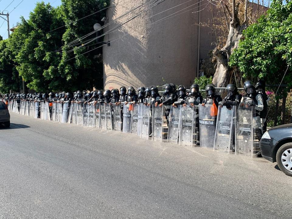 Guardia Nacional refuerza Fiscalía de Guerrero ante posible protesta de normalistas