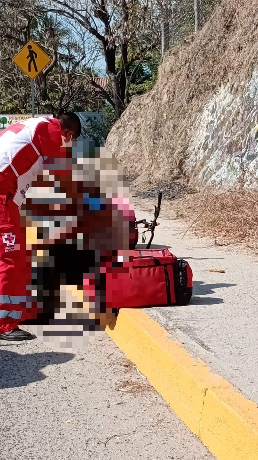 Lesionado al caer de su bicicleta en Atoyac