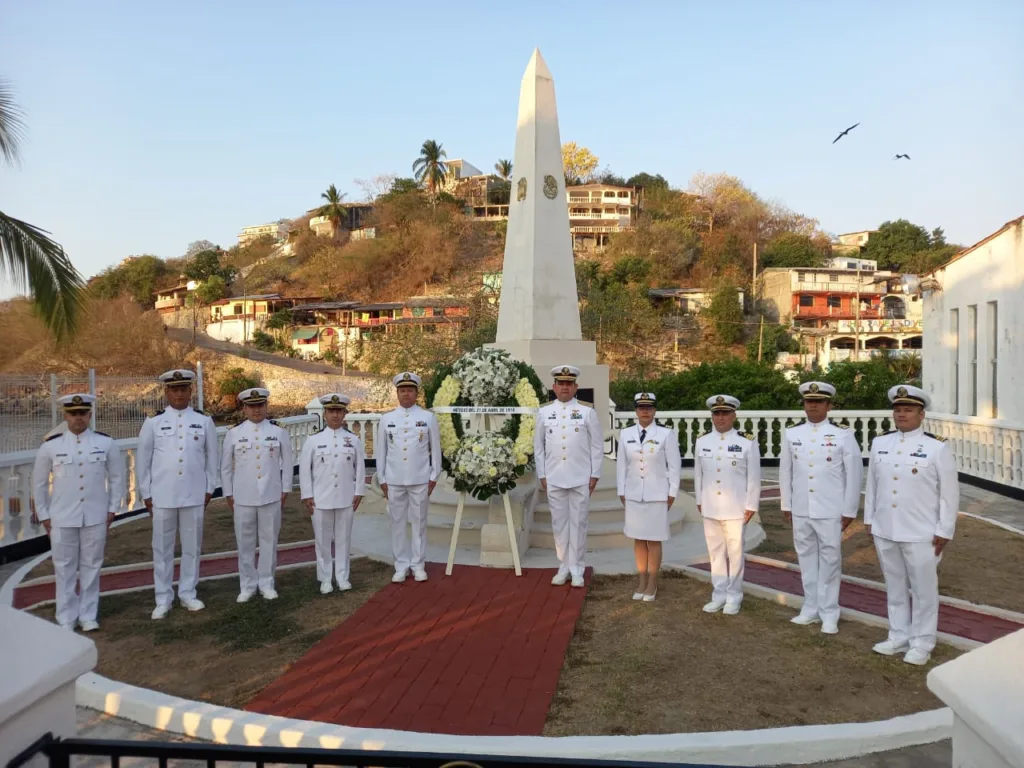 La Secretaría de Marina conmemora el 110 aniversario de la Gesta Heroica del 21 de abril de 1914, en Zihuatanejo