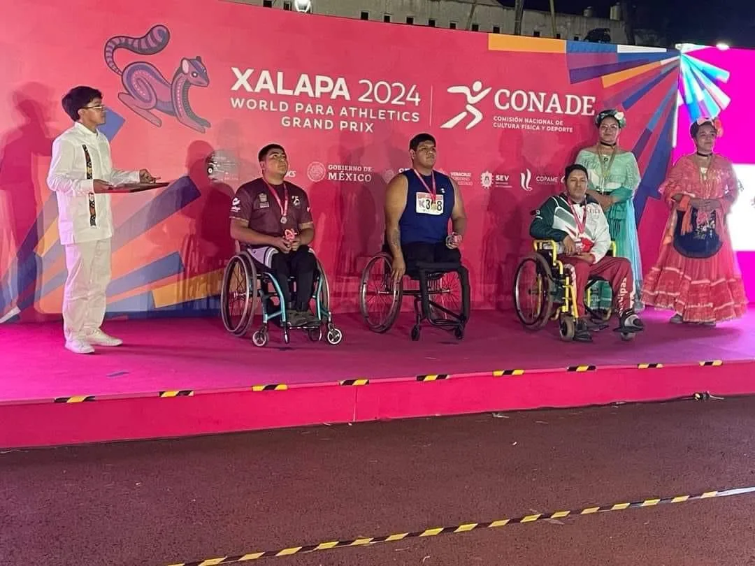 Guerrerense conquista tres medallas en el World para Athletics Grand Prix 2024